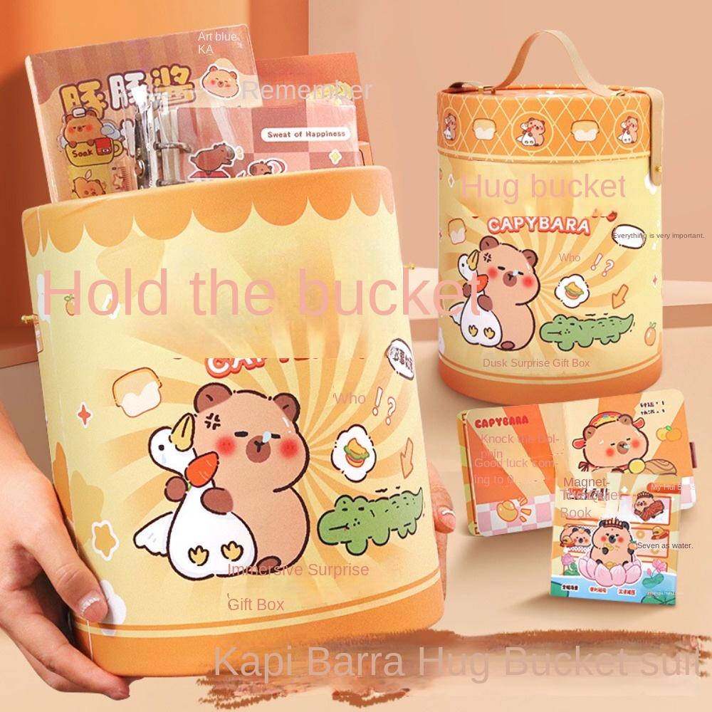 

Large Capacity Gift Box Capybara Stationery Set Pencil Case School Supplies for Students 1
