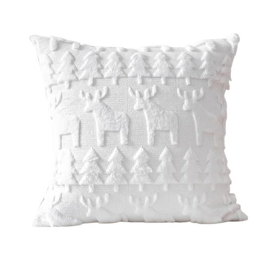 

Рождественская плюшевая наволочка 18x18 дюймов, декоративная наволочка для диванной подушки, зимняя наволочка для дивана, кушетки, спальни, гостиной, праздничный декор N