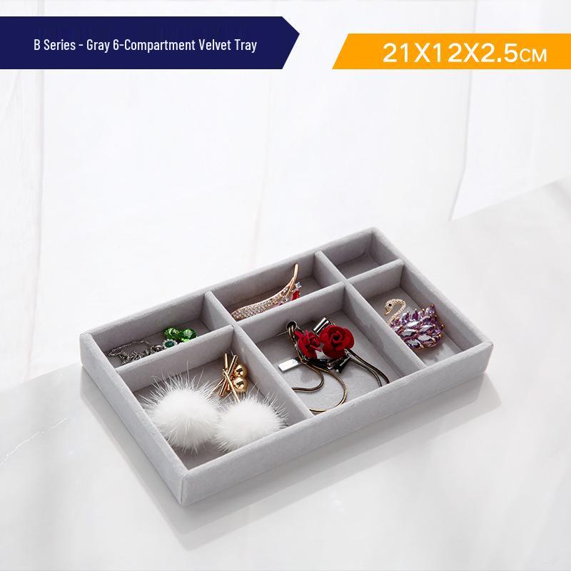 Large Transparent Jewelry Storage Box with Multi-Compartment Display for Necklaces, Earrings, Lipsticks, and Studs