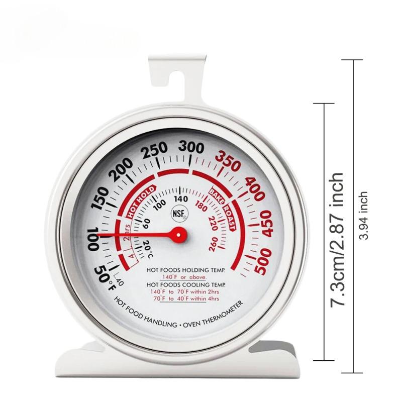 Oven Thermometer BBQ Baking  3-Inch Dial Classic Series  Stainless Steel  Kitchen Thermometer