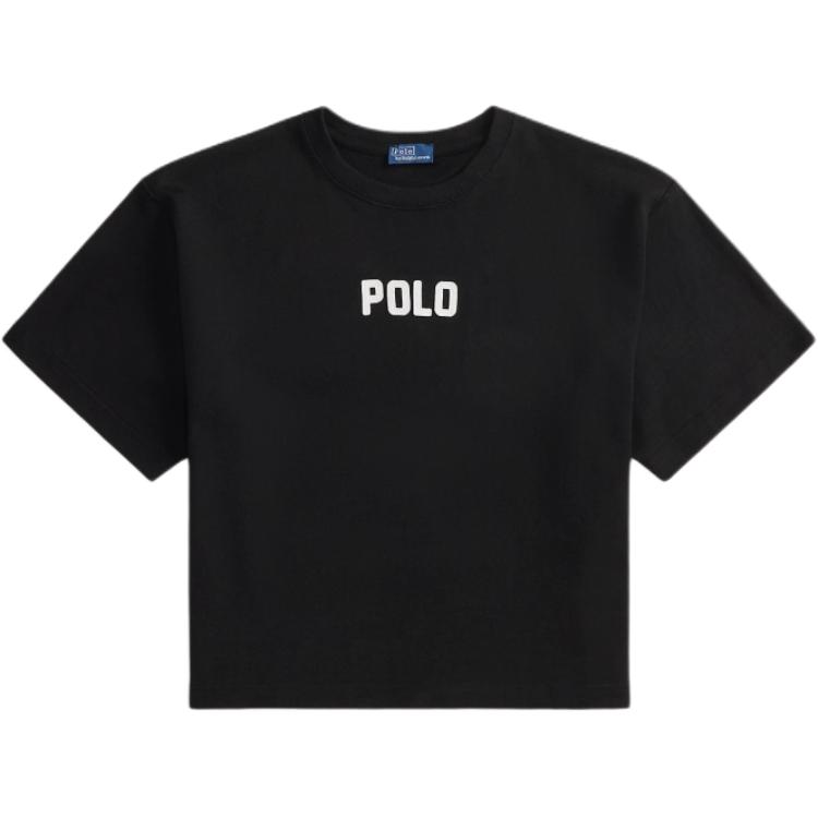 

Polo Ralph Lauren Логотип Хлопковое Джерси Футболка с Круглым Вырезом и Заниженной Линией Плеча Женские Футболки Черный WMPOKNINCU21175-001 S