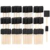 50Pcs Foam Brush Painting Sponge Tool with Handle Wood Grip Lightweight DIY Sponge Paint Pens for Acrylics Painting DIY Crafts