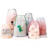 Eva Drawstring Travel Bag: Bear Design Plastic Pouch for Cosmetics, Clothing, and Towels