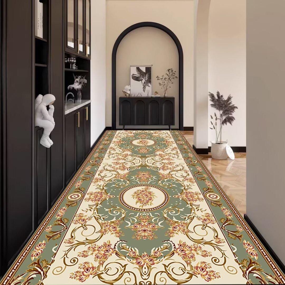 

Persian Corridor Carpet Retro Decoration Home Hall Passageway Runner Rug Non-slip Stairway Carpets Customizable Luxury Aisle Mat 160*200cm