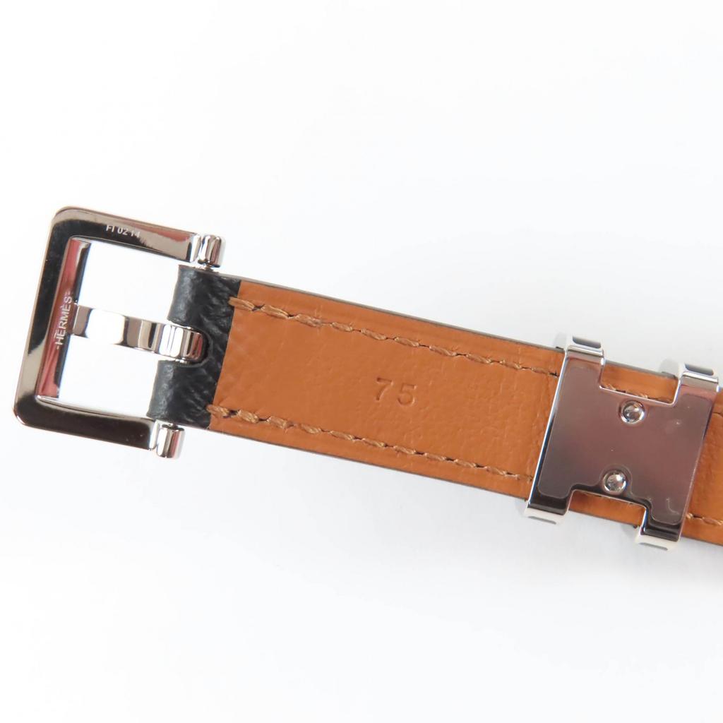 Pristine HERMES Belt Pop H 15 Black Epsom Leather Women Used