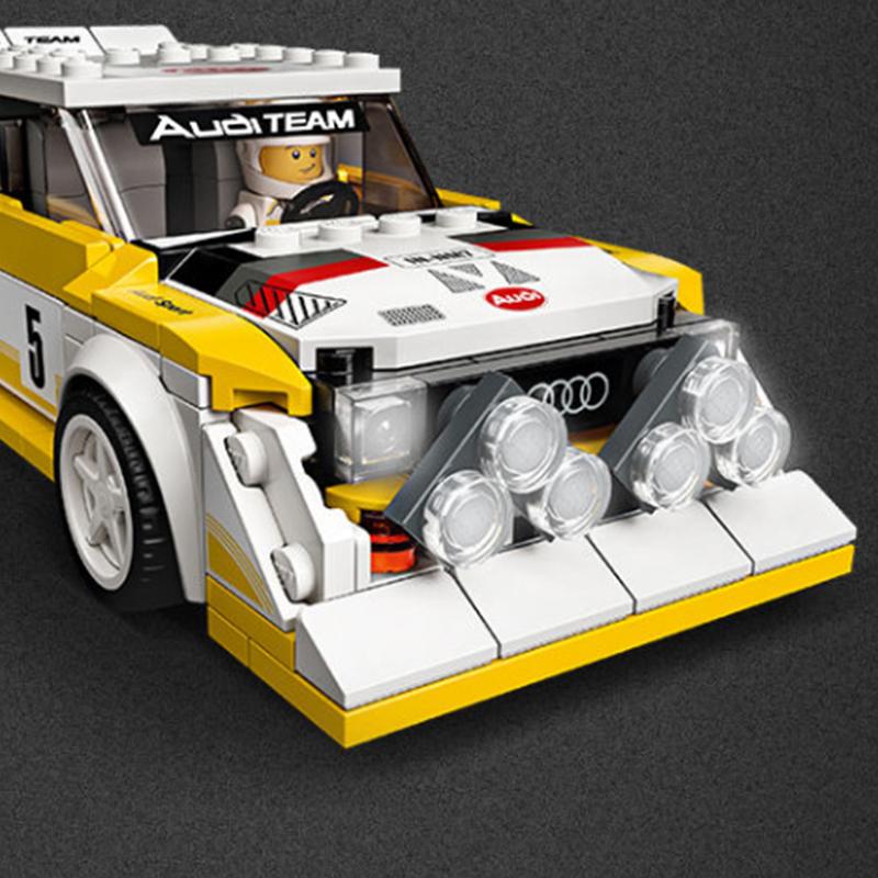LEGO Speed Super Racing Collection 1985 Audie Sport Quattro S1 Building Blocks 250pcs 76897