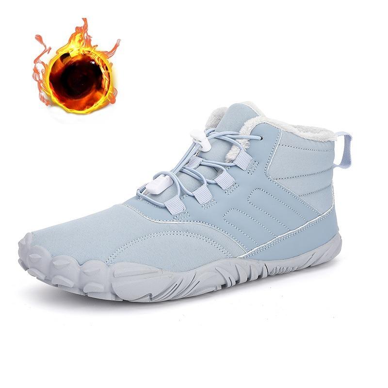 Winter Mid-Length Schneestiefel, Herren Warme Baumwollschuhe mit Fleece, Rutschfeste Wanderschuhe, Dicke Outdoor-Schuhe