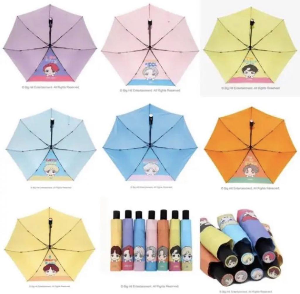 [USED] Official BTS Automatic Opening Umbrella (JIN ver.)