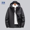 ROMON Men's Mid-length Windproof Hooded Workwear Jacket