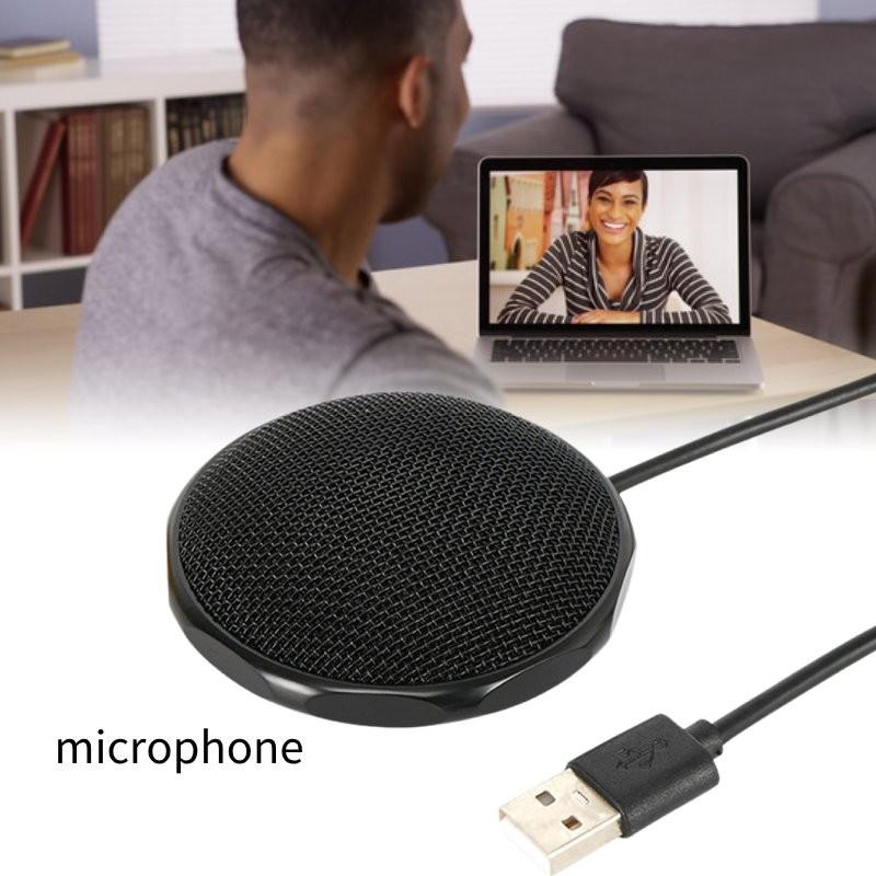 Usb Microphone 360 Degree Omnidirectional Design For Remote Office And Meetings