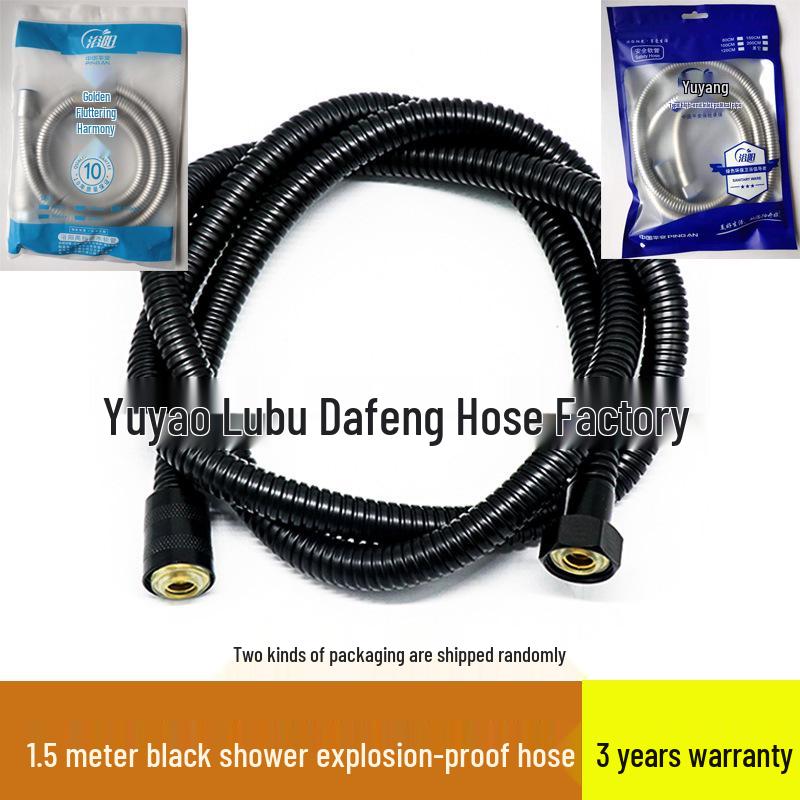 Stainless Steel Explosion-Proof Shower Hose with Hot and Cold Pressurized Nozzle