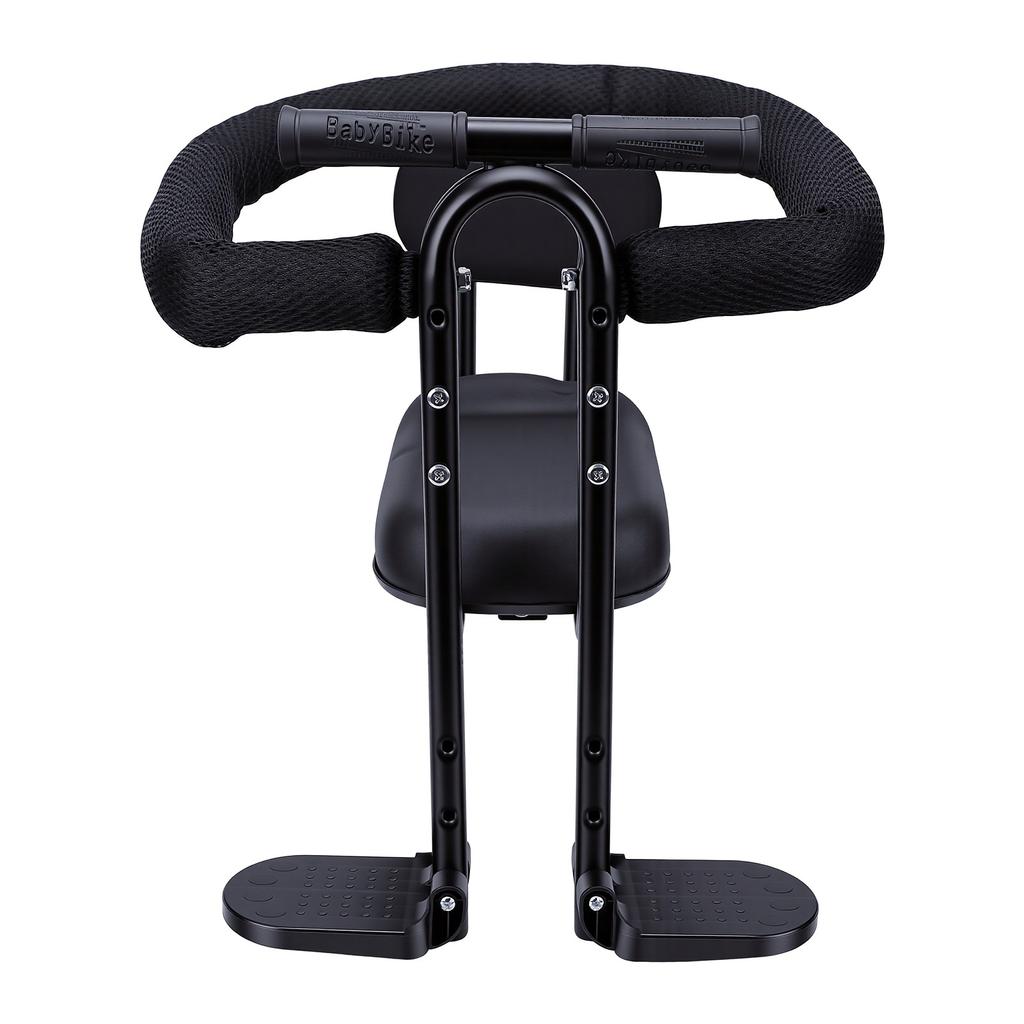 Front Mounted Toddler Bike Seat Guardrail Security Prevents Slipping Spokes Bike Seat Durable Metal Double Frame for