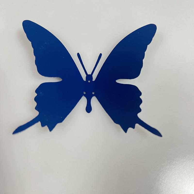 

Colored Stainless Steel Butterfly Wall Stickers - Decorative Wall Hardware Crafts