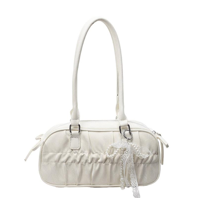 Foreign style bag women's 2025 new fashion high-end bowling handbag ins versatile shoulder messenger bag