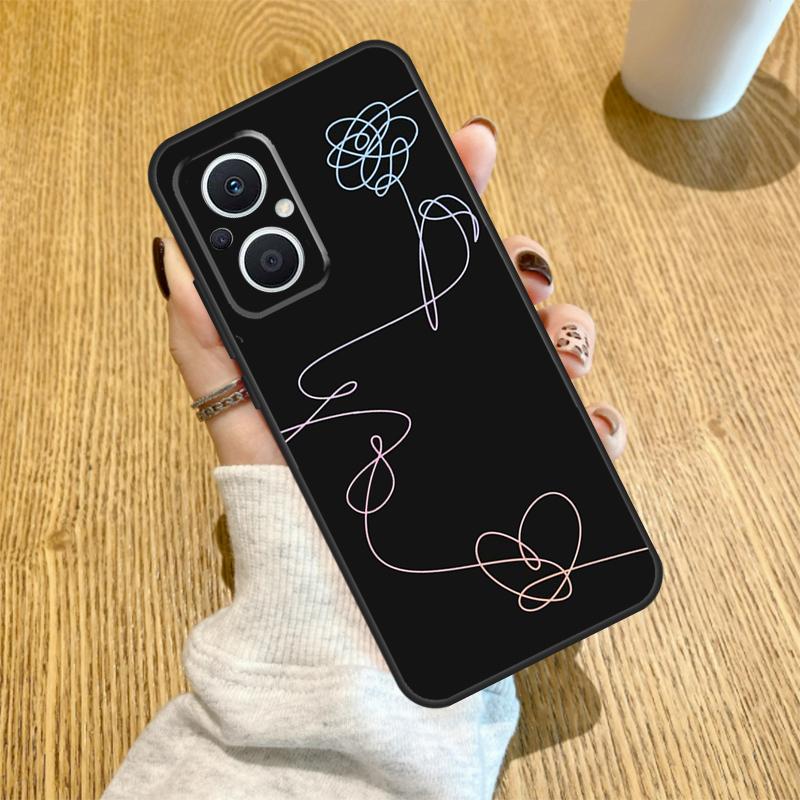 

Love Yourself Flower Kpop Funda For OPPO Reno 14 F 10 11 12 13 Pro 13F 12F 11F 7 8 Lite OPPO Find X6 X5 X8 X9 Pro Case OPPO Reno11