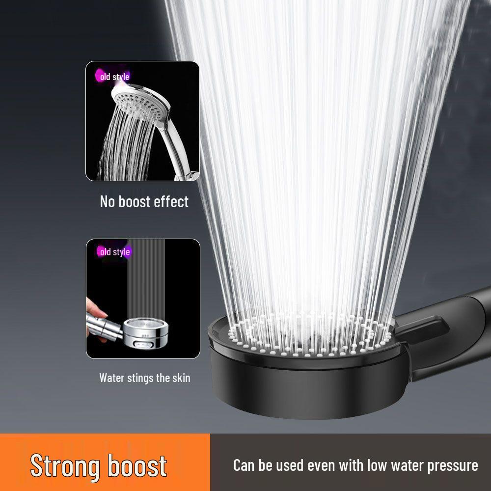 Black Warrior Pressurized 5-Speed Shower Head