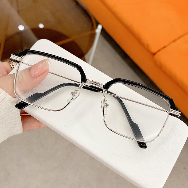 Square Reading Glasses Men Women Anti Blue Light Metal Frame Presbyopic Glasses Antifatigue Computer Eyewear +1.5 +2.0 +2.5 +3.0