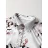 Women's Vintage Oil Painting Style Floral Print Shirt, Spring/Summer French Niche Long Sleeve Blouse, Elegant for Commuting