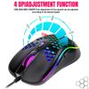 USB Wired Gaming office Mouse Mechanical Mouse USB Illuminated Mouse Adjustable Optical Gaming Mouse for Desktop Laptop