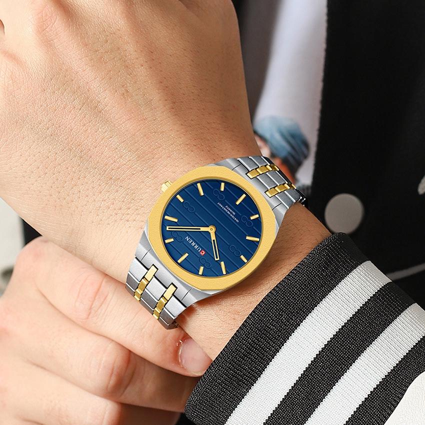 CURREN Fashion Brand Thin Quartz Watch Simple Personalized Colors Wristwatches Waterproof Clock
