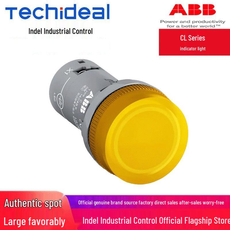 

ABB CL Series Indicator Lights - Models: CL-100Y, CL-502Y, CL-513G, CL-513R, CL-513W, CL-513Y 100Y