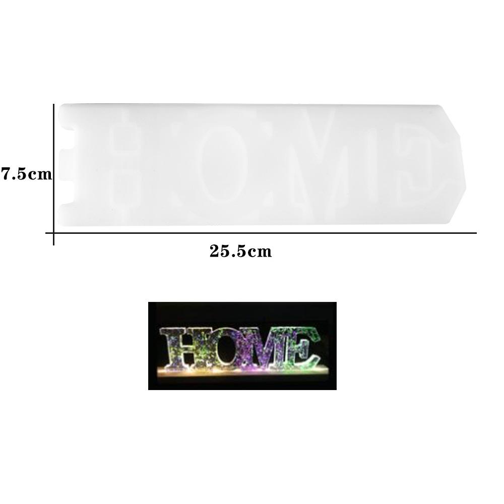 Home Love Silicone Mold Letters Epoxy Resin Mould for DIY Resin Crafts Casting Molds Home Decoration Jewelry Making Tool