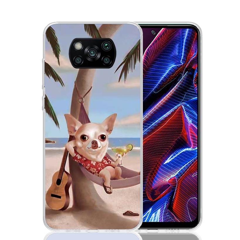 Chihuahua Puppy Teacup Dogs Case Phone Cover for Xiaomi Poco X3 Nfc X5 X6 X7 X4 Gt F7 Ultra F6 F5 Pro F4 F3 M5S M5 M4 M3 5G Tren