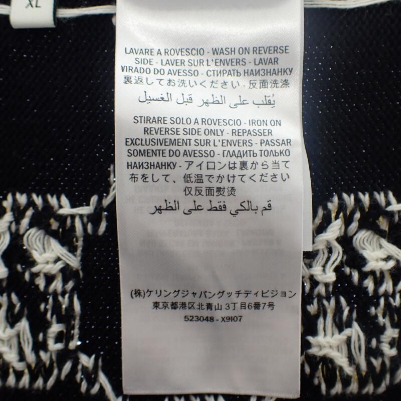 Gucci 523048_X9107 XL Cardigan Navy Cotton Mens