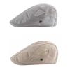 Men Women Breathable Mesh Summer Hat Newsboy Beret Ivy Cap Cabbie Flat Cap Adjustable Vintage Style