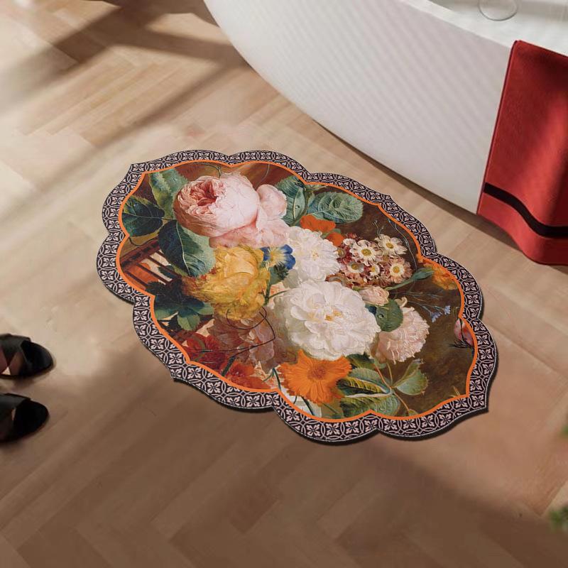 American Diatom Mud Floor Mat Bathroom Strong Absorbent Anti-slip Mat Household Dirt-resistant Special Shape High-quality Toilet Door Foot Mat