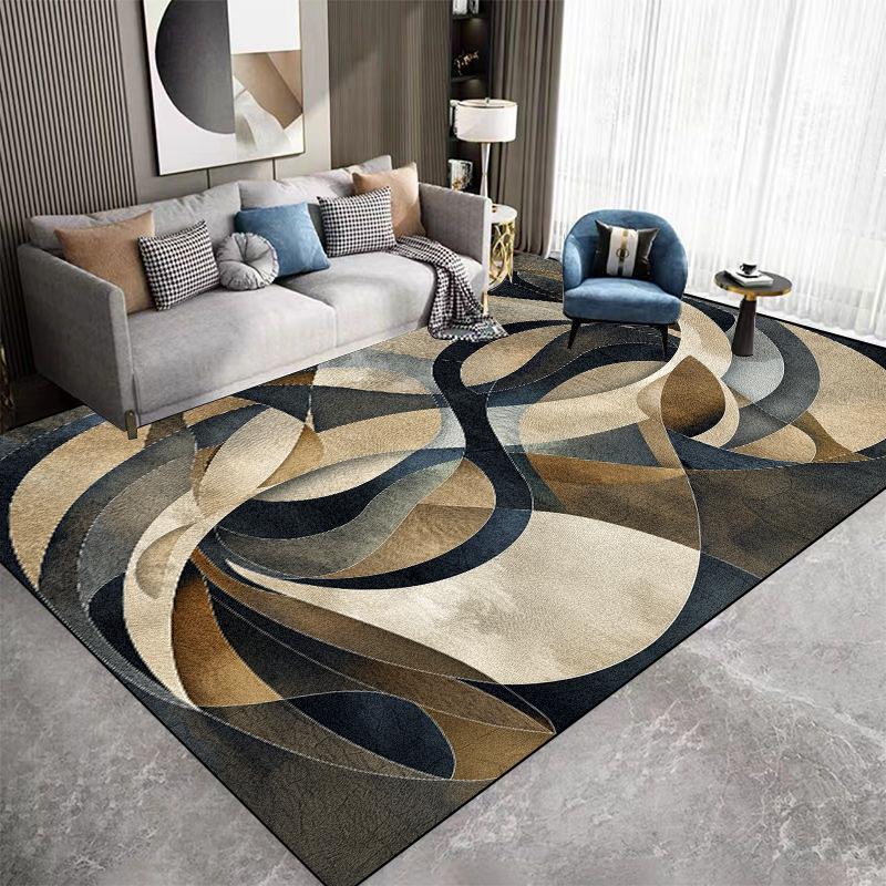 Easy Clean Large Area Carpet Living Room Abstract Decoration Sofa Area Rugs Washable Bedroom Balcony Non-slip Entrance Floor Mat