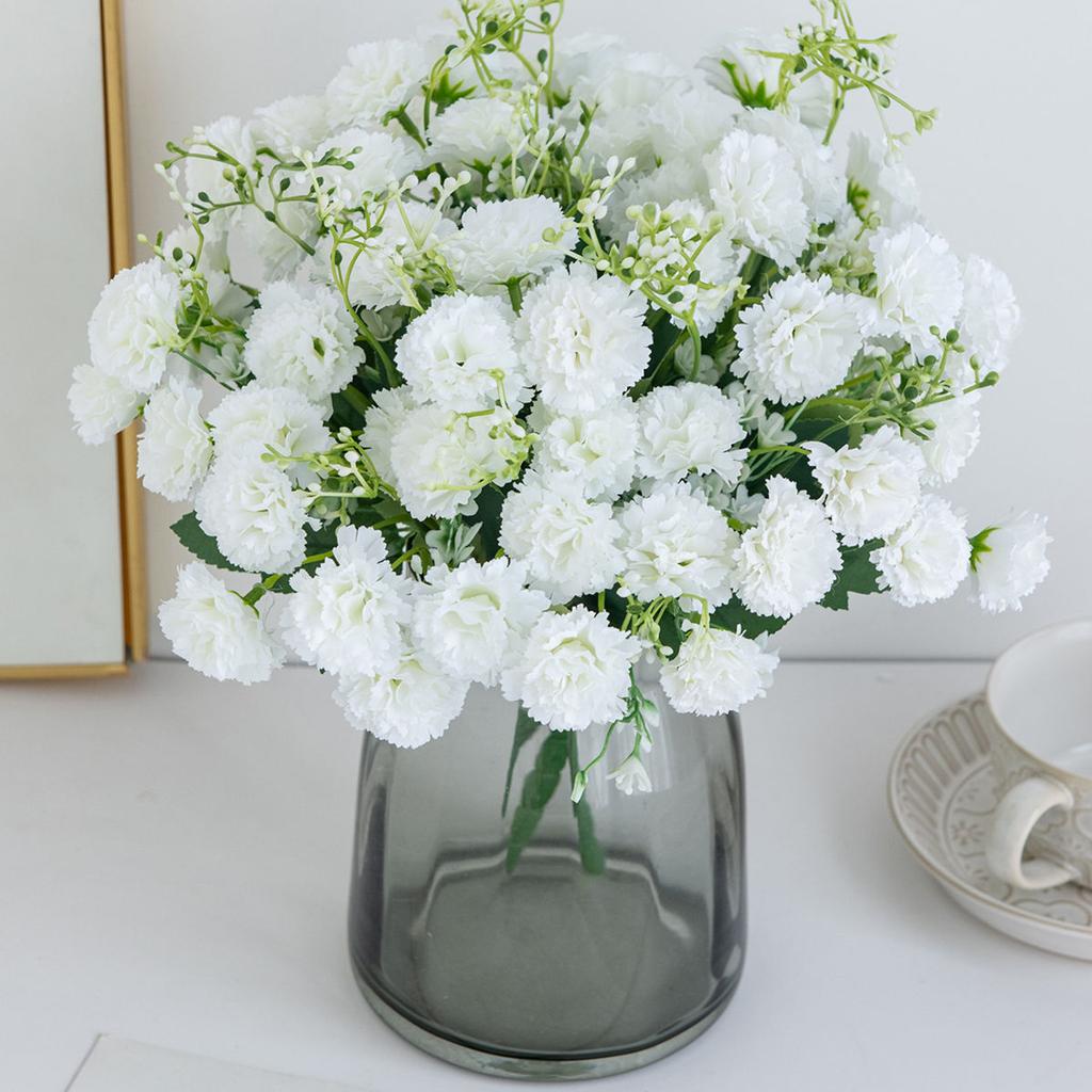 Artificial Flowers Carnation Valentine's Day Wedding Bridal Bouquet Home Room Vase OutdoorYard Garden Arch Diy Gift Props Decora