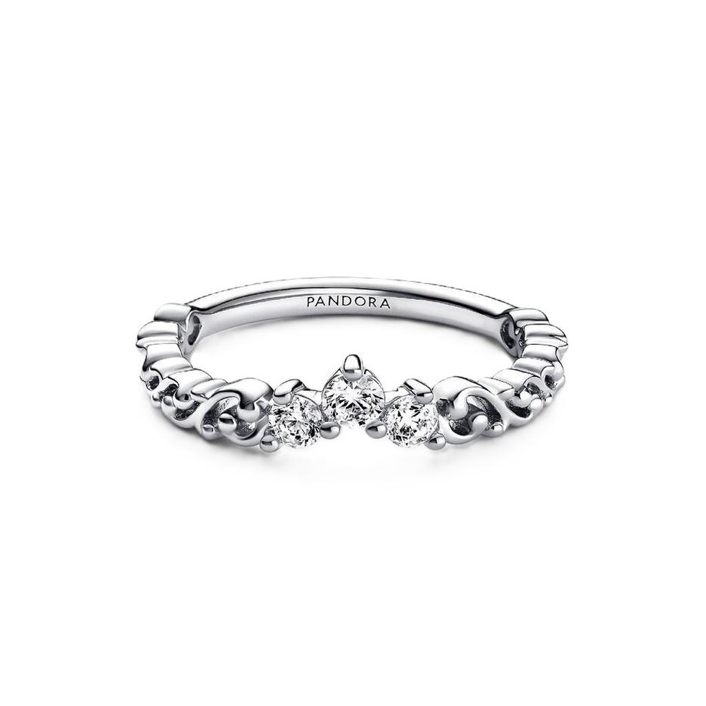Pandora Königlicher Swirl Tiara Ring mit klarem Zirkonia P-192232C01-54 für Damen