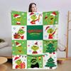 Flannel Blanket Digital Print For Midday Rest Blanket, Christmas Cartoon Air-conditioned Blanket.