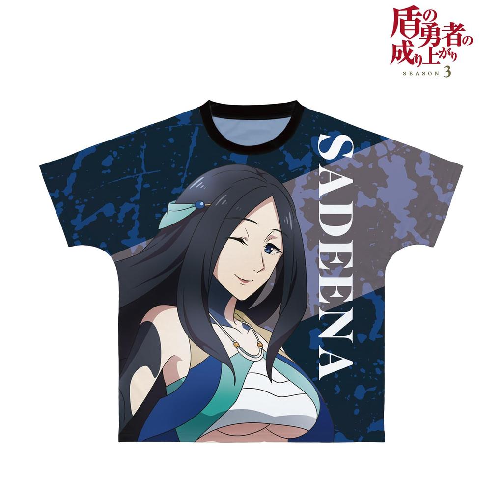 Sadina Full Graphic T-Shirt from the TV Anime "The Rising of the Shield Hero Season 3" Unisex Size Small