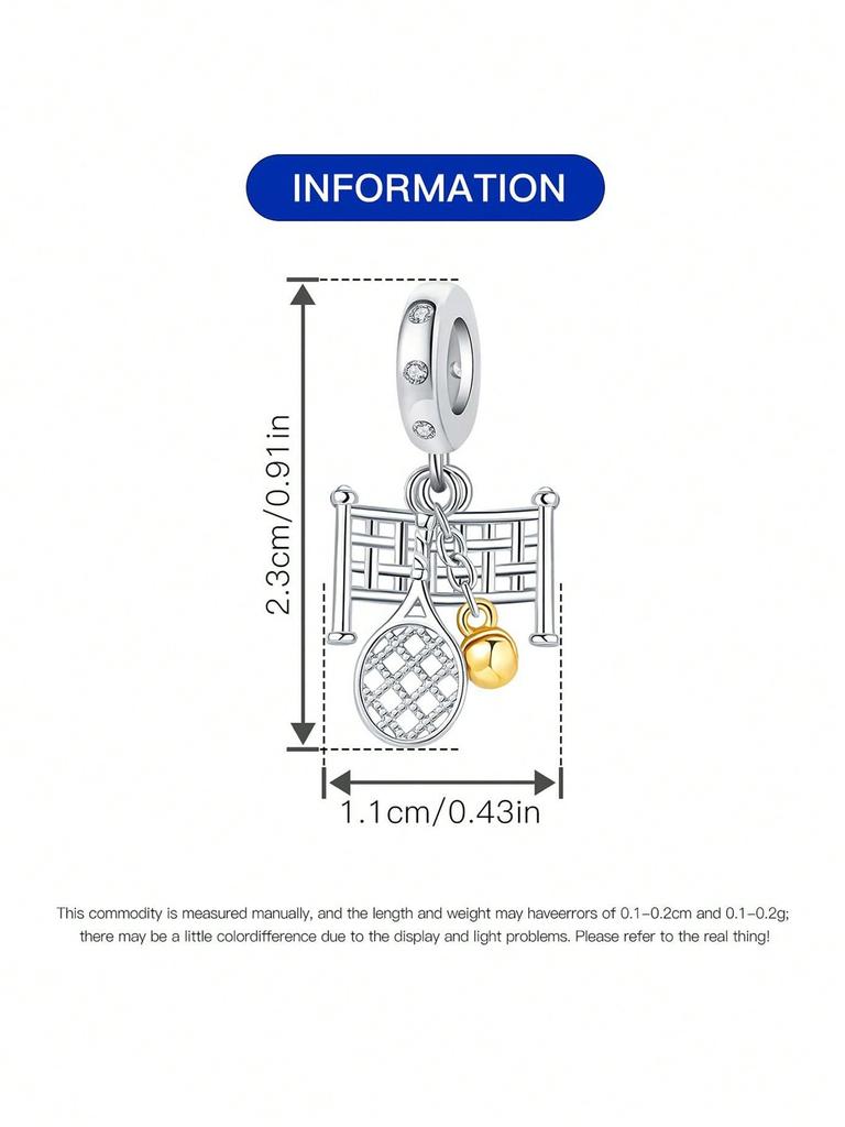 Basketball Sports Beads Charm Copper Plated Fit Charms Copperoriginal Bracelet For Jewelry Making Diy Charm