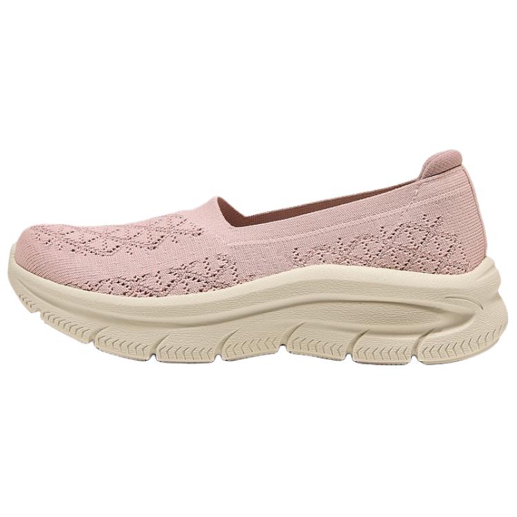 Skechers Arch Fit Mc DLUX Comfortable Versatile Casual Shoes Women shoes Rose-Red 159564-ROS 35.5
