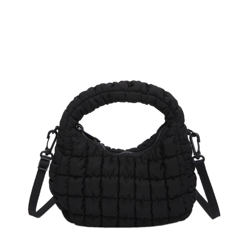 Sac en tissu nylon pour femme été nouveau texture haut de gamme design de niche sac bandoulière portable sac dumpling à carreaux