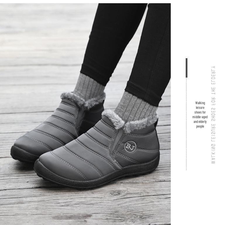 Winter Couple's Snow Boots - Warm, Thickened, Plus Velvet, Casual Walking Shoes