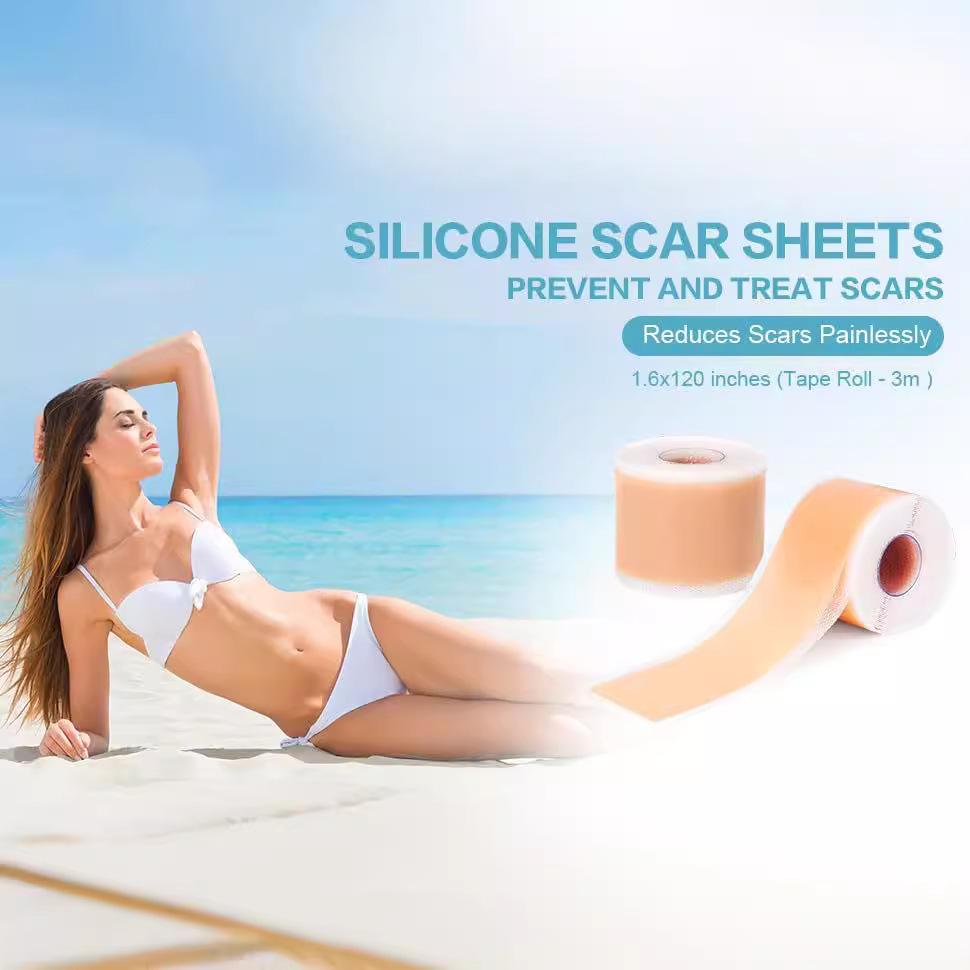 Silicone Scar Tape: Reusable Silicone Gel Sheets and Tape Roll