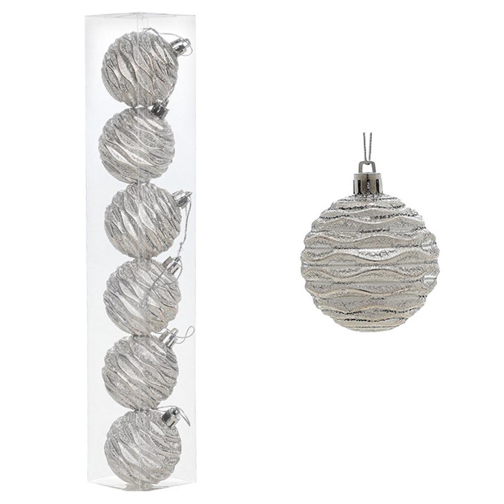 

Plastic Christmas Balls Pendants Light Gold Merry Christmas Decor Party Favors Style 1