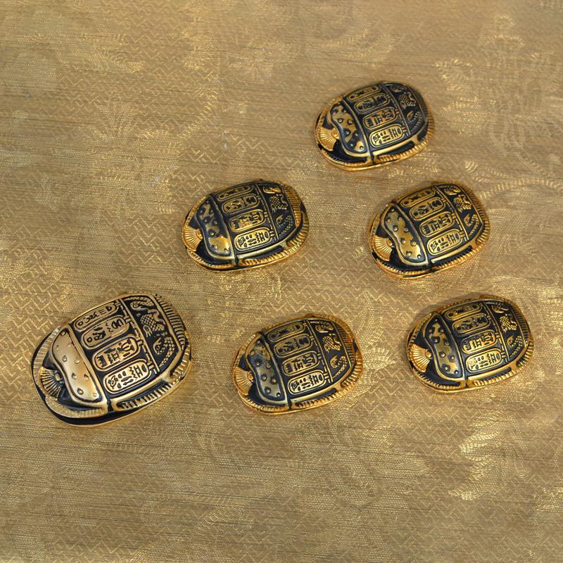 Ancient Egypt Scarab Ornament Resin Handicraft Gift Desktop Office Ornament Creativity Pharaoh Pyramid Souvenir