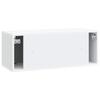 Wall Mounted TV Cabinet White 78.5 X 31 X 30 Cm Engineered Wood