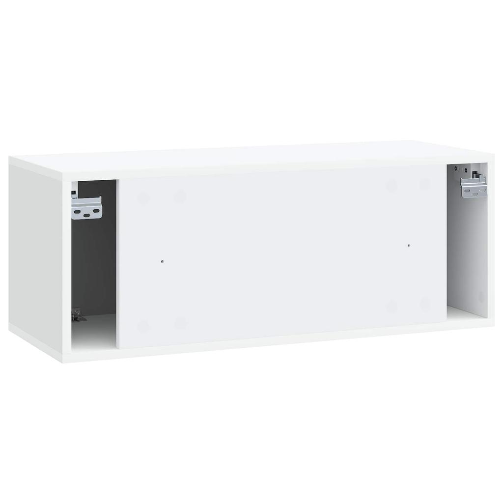 Wall Mounted TV Cabinet White 78.5 X 31 X 30 Cm Engineered Wood