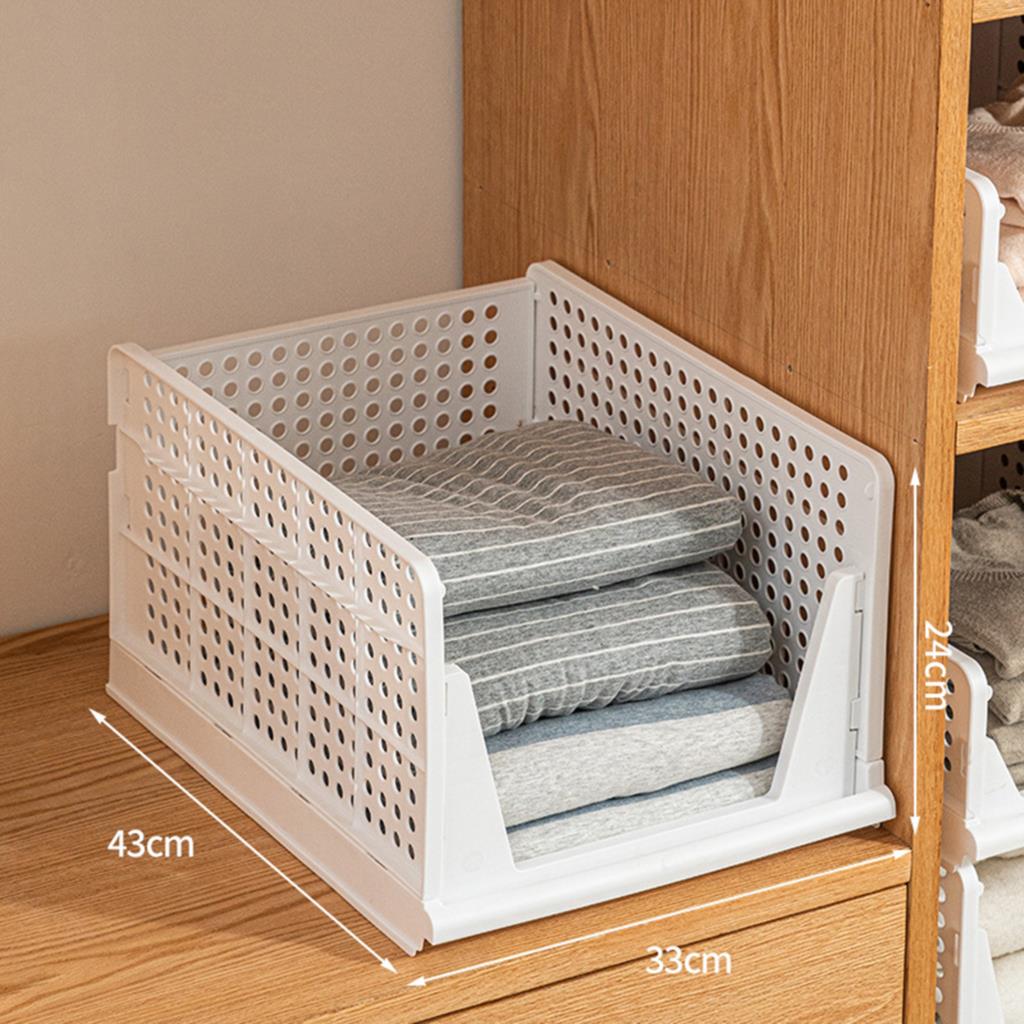 Stackable Wardrobe Drawer Cabinet Organizer Drawer Clothes Closet Storage Box Shelves Plastic Layered Partitions Storage Rack