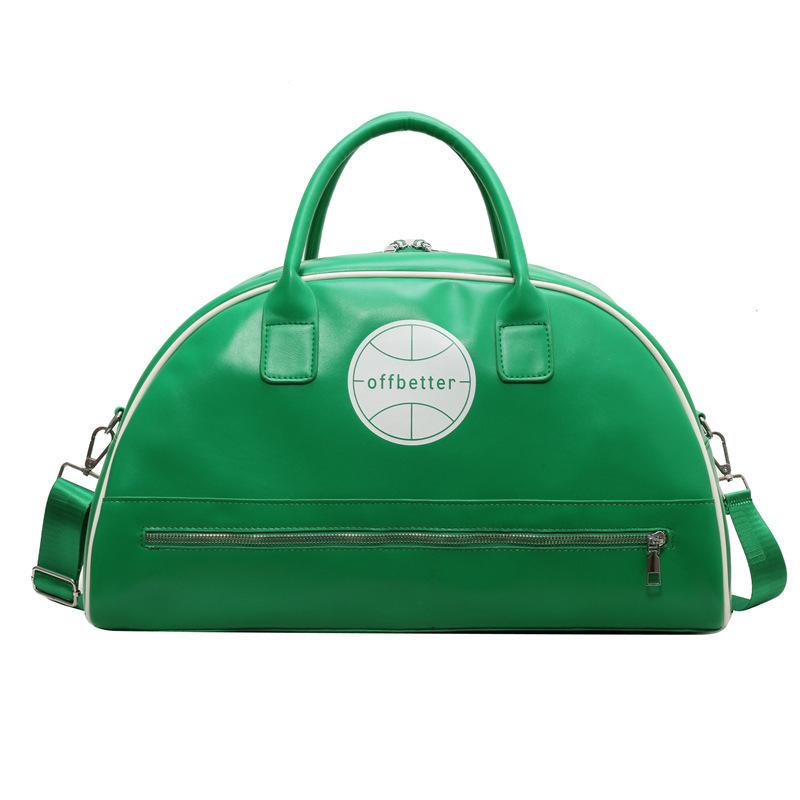 

Women s personalized niche design household clothing storage bag going out contrasting color waterproof luggage bag зелений