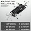 10 in 1 Bicycles Maintenance Tool Pocket Size Heavy Duty Bikes Multiple Tool Multifunctional Bikes High Strength Wrench