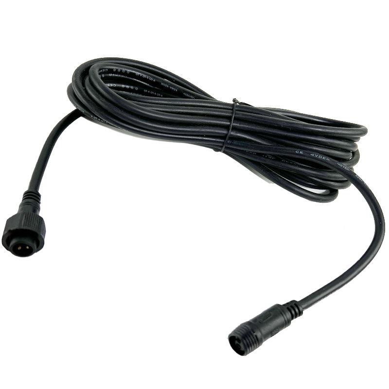 1Pcs 2 Pin Male To Female Connector Floodlight Universal Cable 1-10 Meter Extension Cable For Solar Spotlight Waterproof Cable