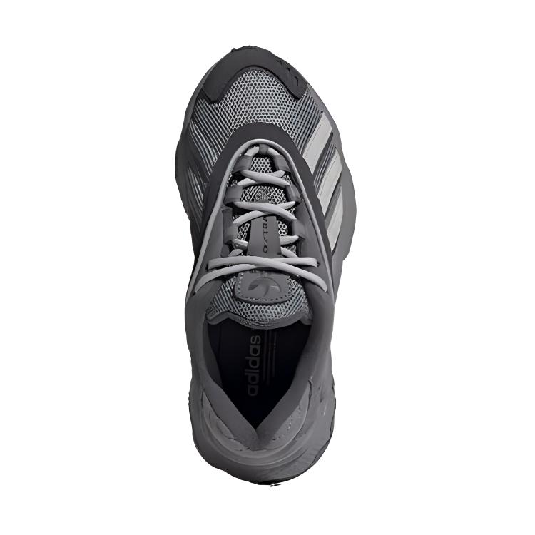 Adidas Originals Oztral Slip Resistant Anti Kick Cushioning Abrasion Resistant Low top Kids Lifestyle Shoes Gray IG7395