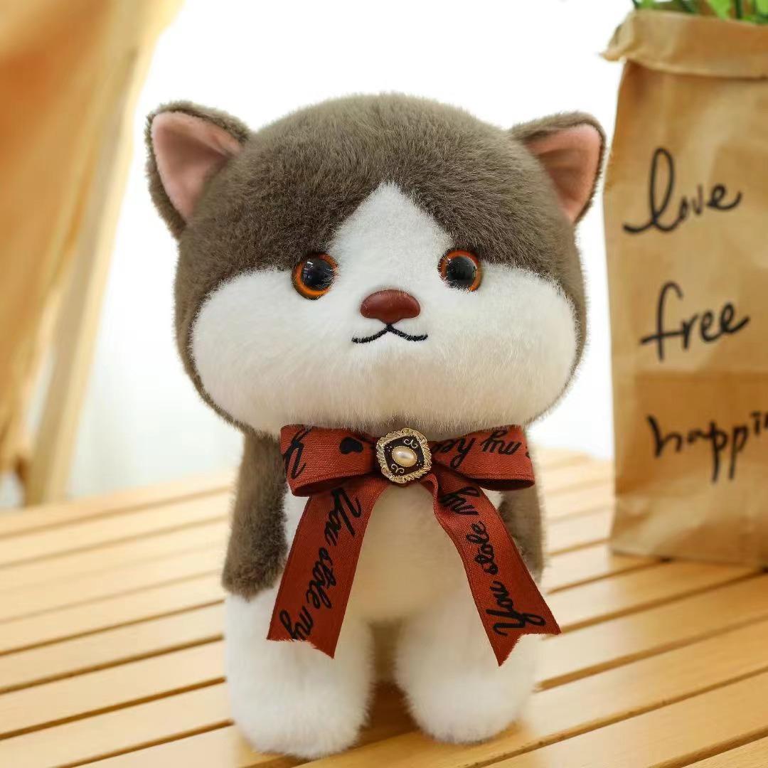 

Милая плюшевая кукла-кошка, плюшевая игрушка, восьмидюймовая кукла для игрового автомата, трехцветная кукла-кошка, детский подарок на день рождения 25Cm 8-inch scratching machine doll